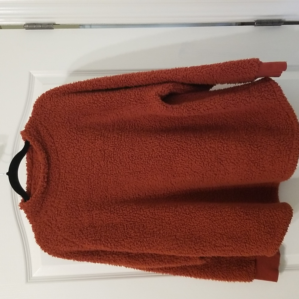 a.n.a. Burnt Orange Fuzzy Top Size 1X